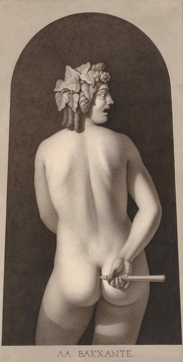 De bacchante door Jean-Jacques Lequeu