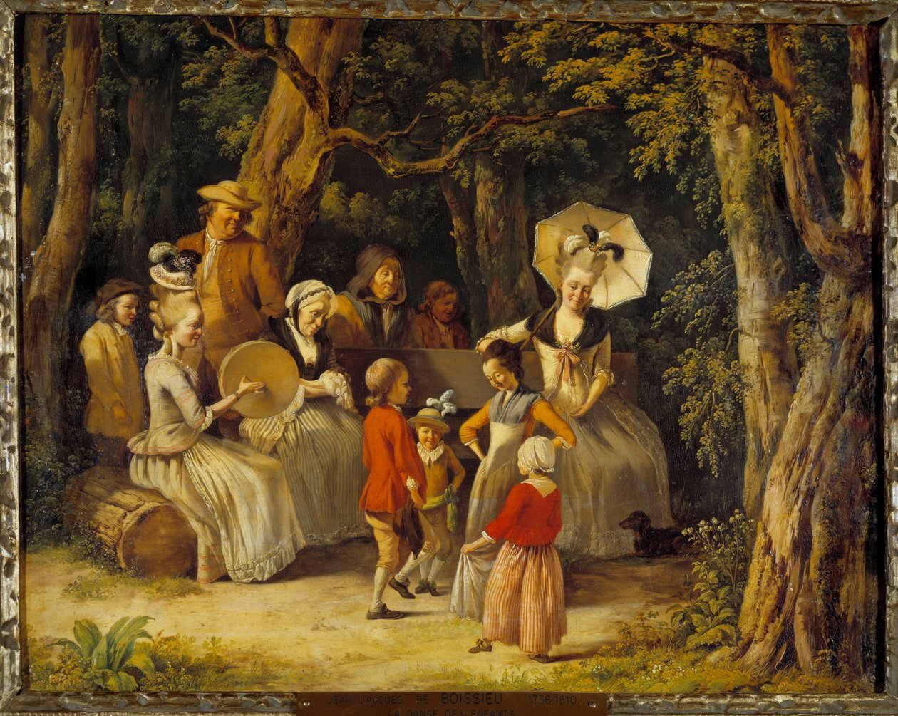 Kinderdans 18e eeuw door Jean Jacques de Boissieu