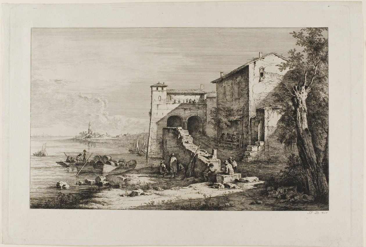 Oude douanehuis, Rome door Jean Jacques de Boissieu