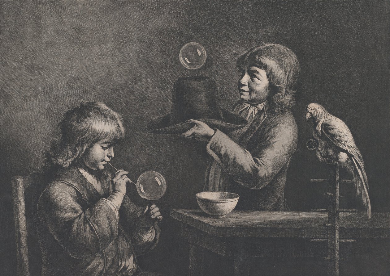 Zeepbellen door Jean Jacques de Boissieu