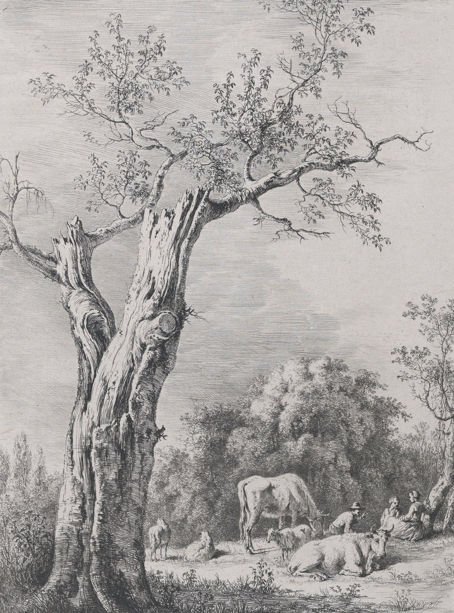 Lente, naar een tekening voltooid in Saint-Chamond, 1795 door Jean Jacques de Boissieu