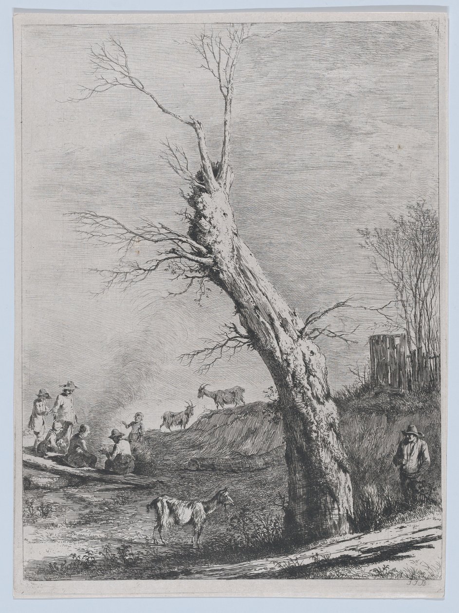 Winter, naar een tekening voltooid in Saint-Chamond, 1795 door Jean Jacques de Boissieu