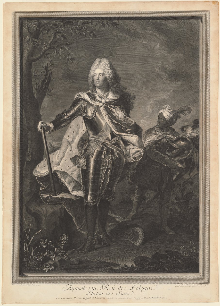 Auguste III. Koning van Polen door Jean Joseph Balechou