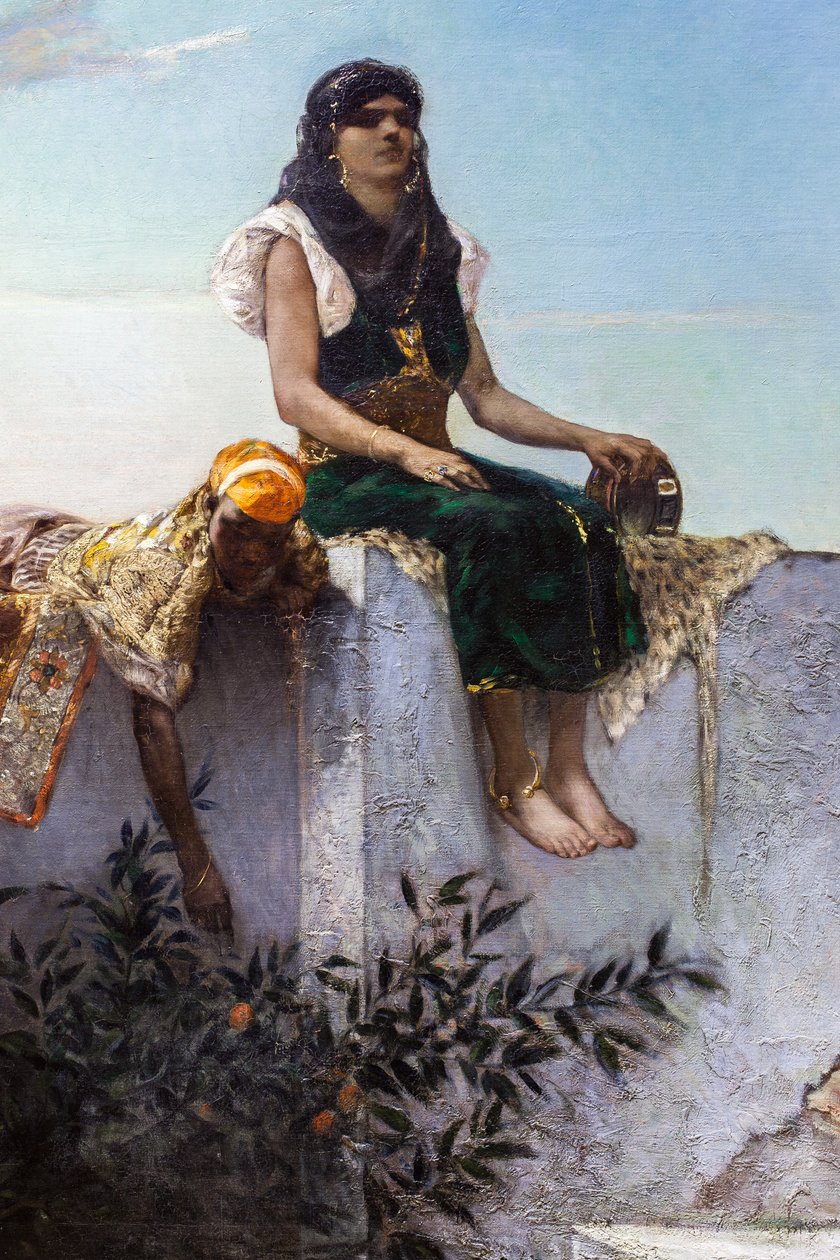 Avond op de terrassen (Marokko) door Jean Joseph Benjamin Constant