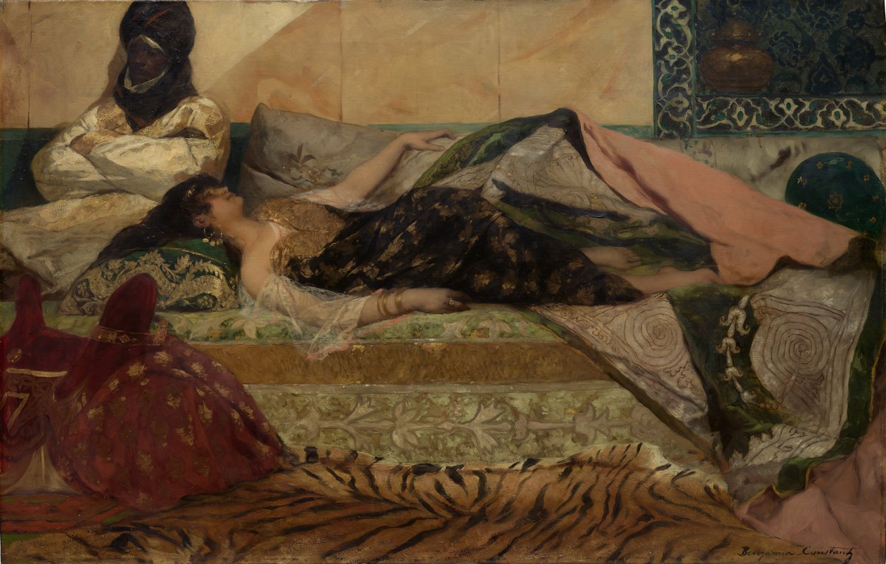 Odalisque door Jean Joseph Benjamin Constant