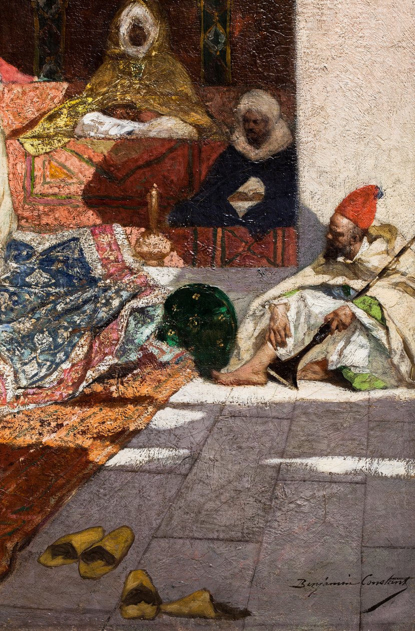 Geschenken van een pasja (detail), vóór 1883 (Olieverf op doek) door Jean Joseph Benjamin Constant