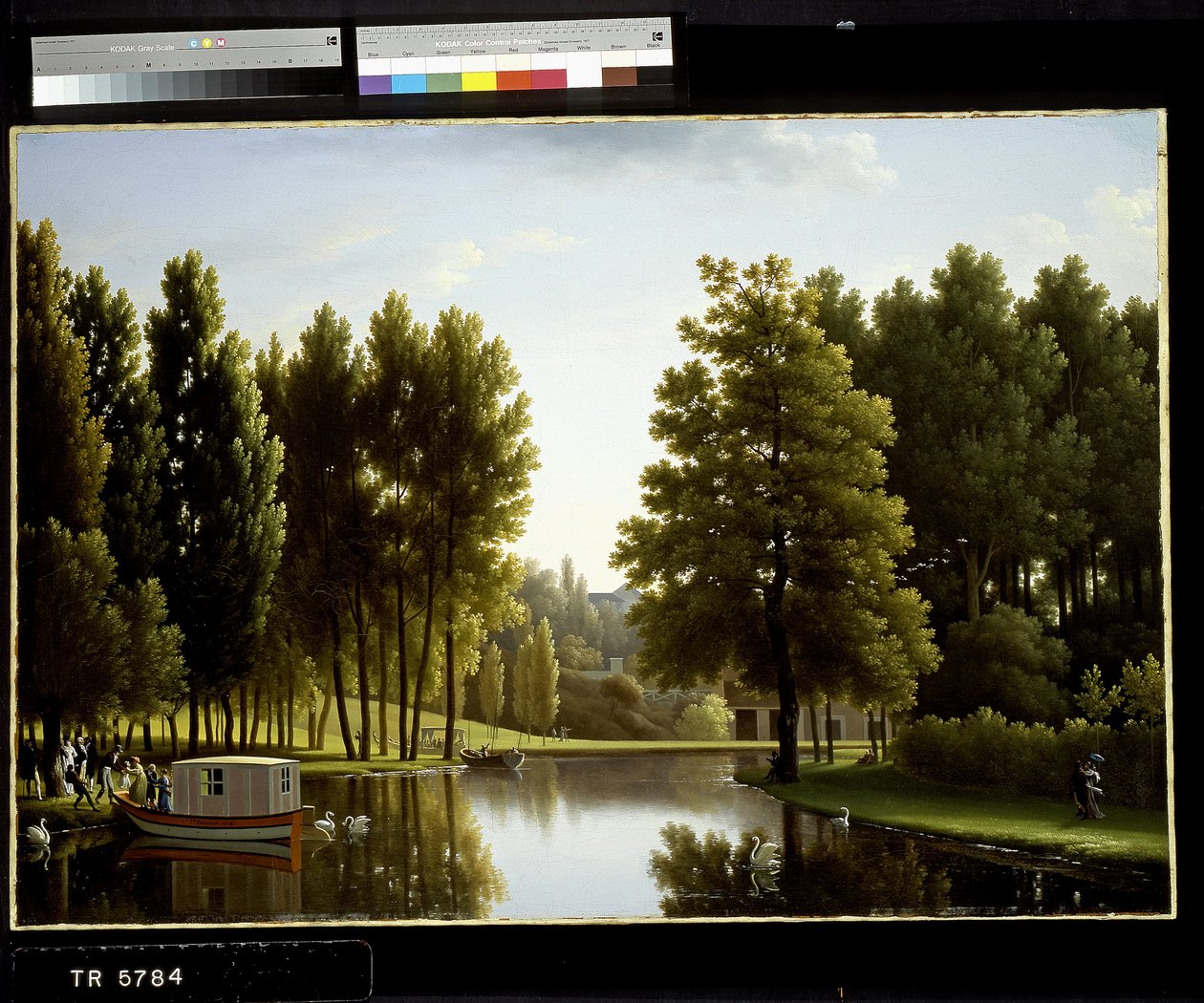 Het Park In Mortefontaine door Jean Joseph Xavier Bidauld