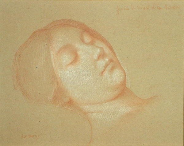 Studie voor de dood van de Maagd door Jean Jules Antoine Lecomte du Nouy