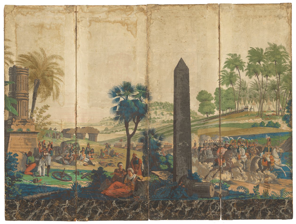 Les Francais en Egypte door Jean Julien Deltil, 1791 – 1863