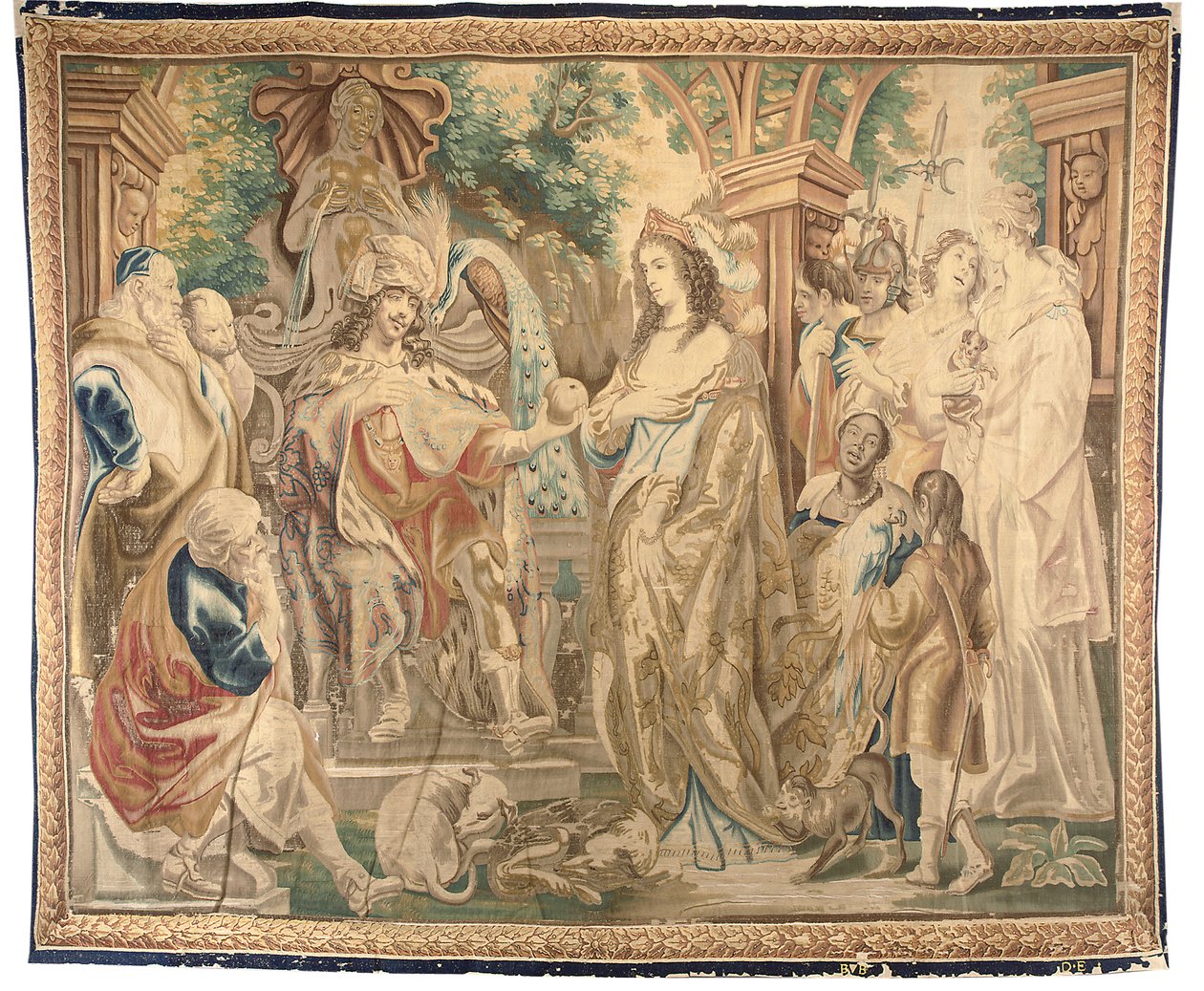 Brusselse wandtapijt uit een set van zes, ca. 1650 door Jean Le and Eggermans Daniel II Clerc
