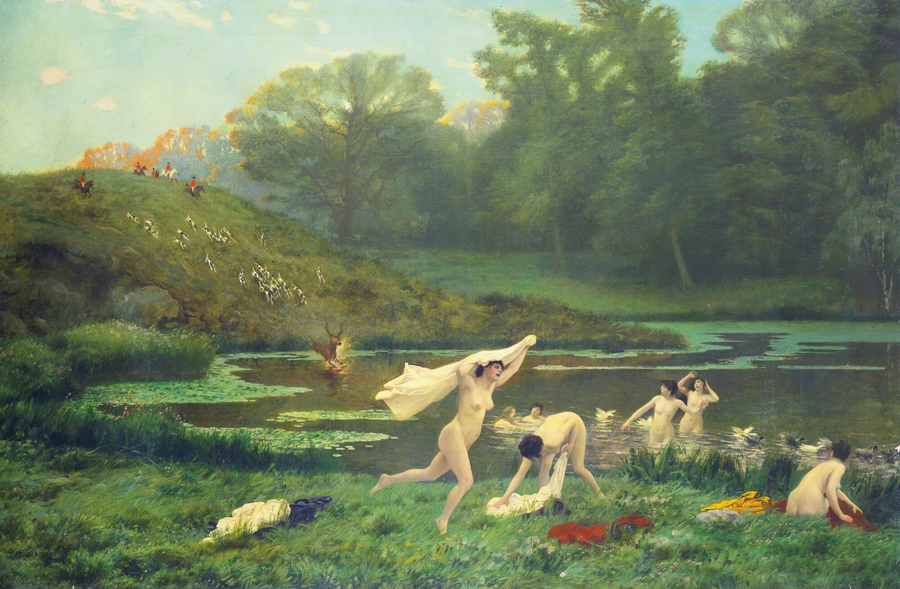 Diana en Acteon door Jean Leon Gerome