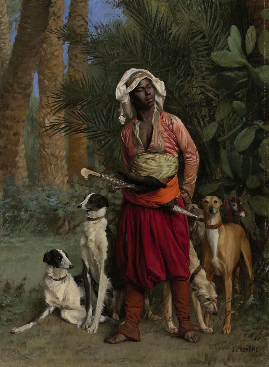 Duits: Meister der Hunde De negermeester van de honden


Alternatieve titel(s):  

Duits: Meister der Hunde De negermeester van de honden door Jean Leon Gerome