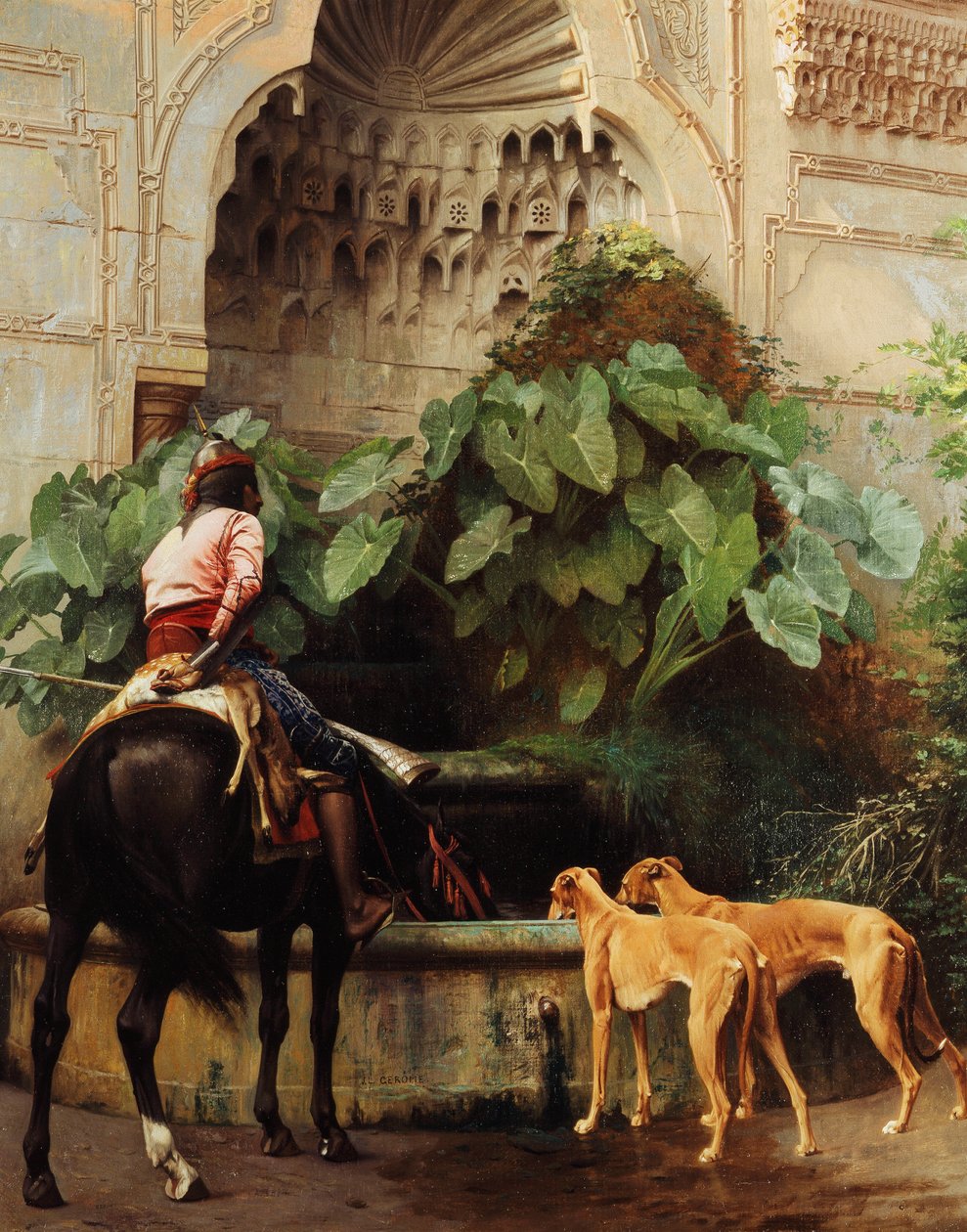 Terug naar de jacht door Jean Leon Gerome