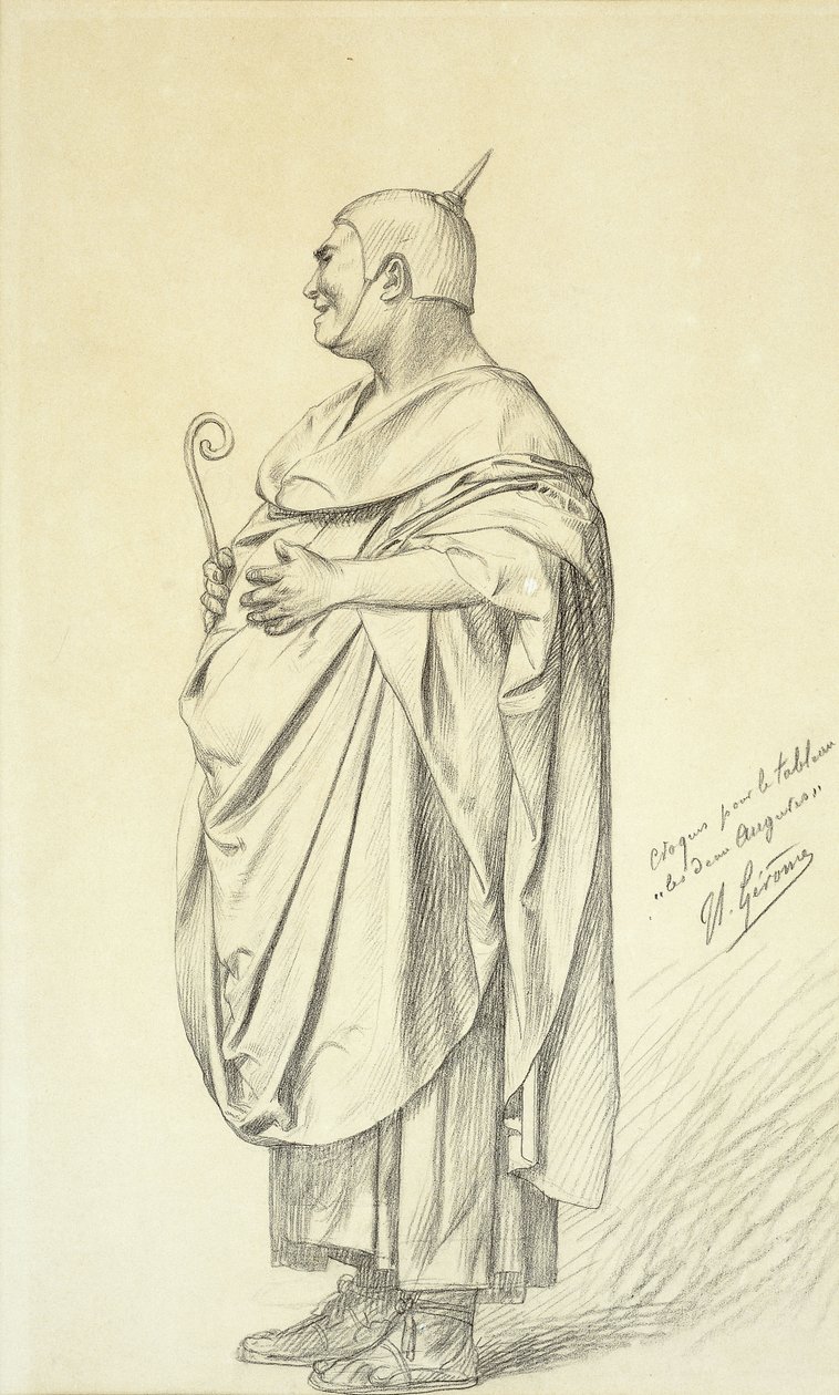 Studie voor de twee auguren door Jean Leon Gerome