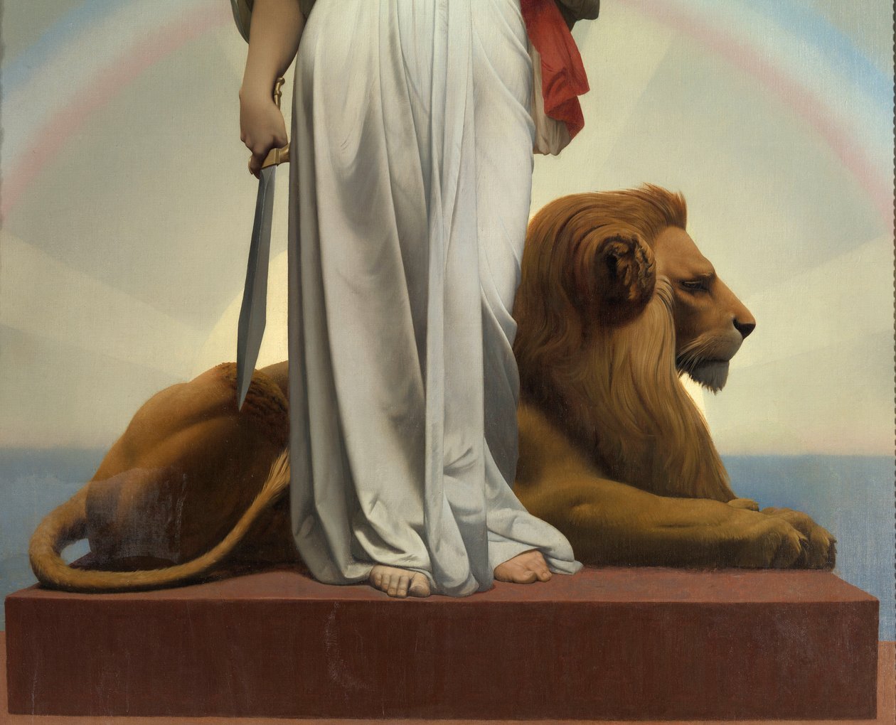 De Republiek door Gerome Jean Leon (1824 - 1904) (allegorie - 1848); Mairie des Lilas door Jean Leon Gerome