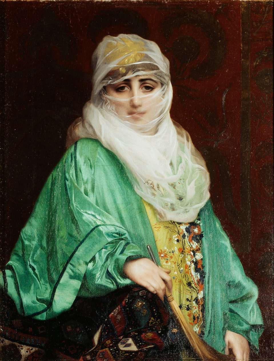 Vrouw uit Constantinopel, Staand door Jean Leon Gerome