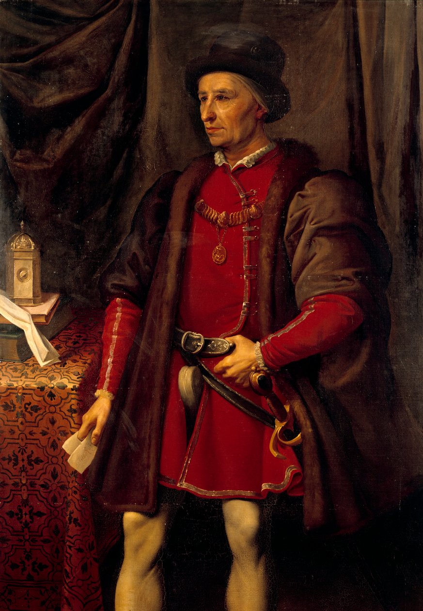 Portret van Lodewijk XI, Koning van Frankrijk door Jean Leonard Lugardon