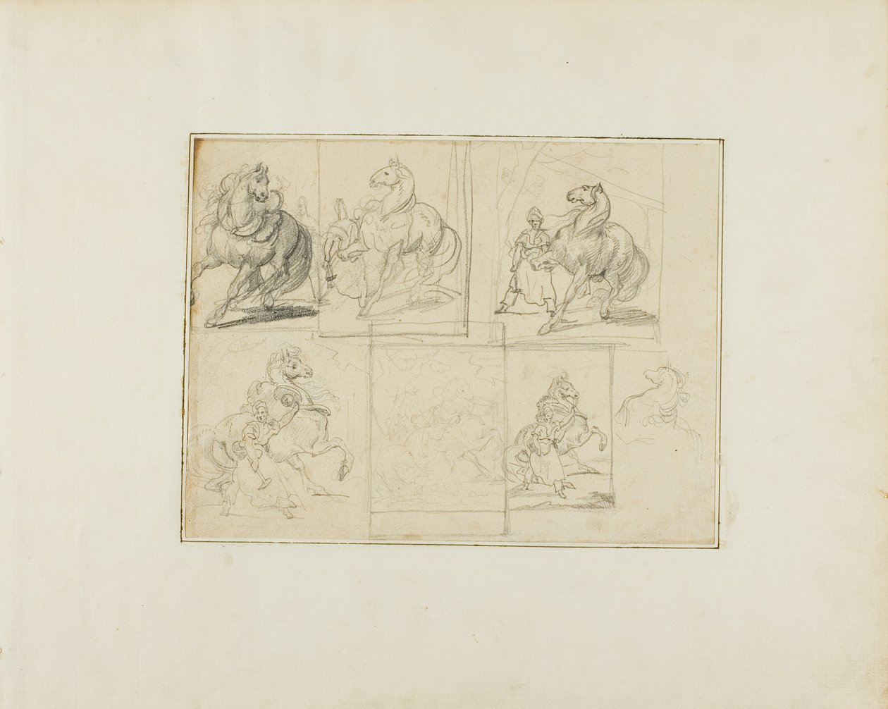 Studies door Jean Louis André Théodore Géricault