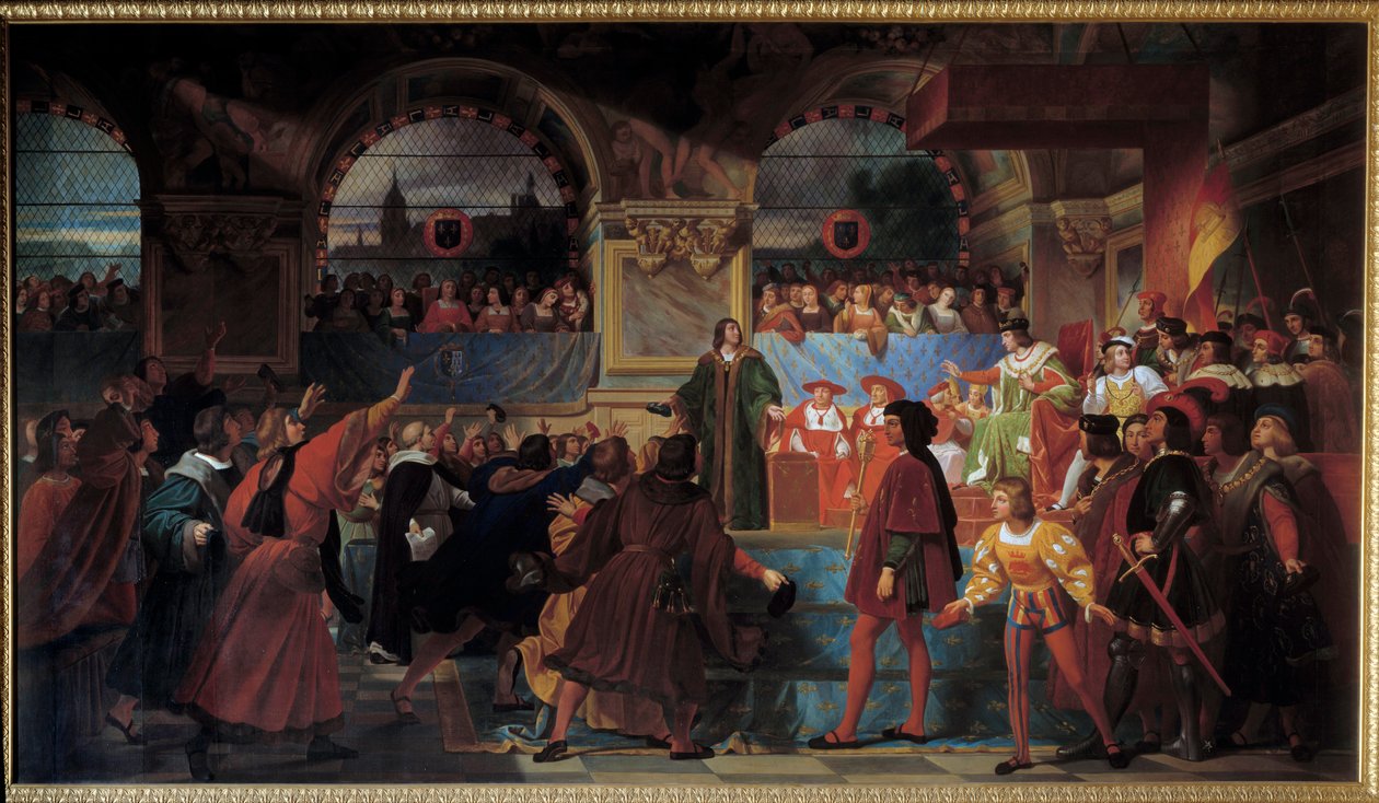 Koning Lodewijk XII uitgeroepen tot vader van het volk op de Staten-Generaal van Tours op 14 mei 1506. Deze titel wordt hem gegeven omdat hij de belasting voor de gewone mensen verlaagde door Jean Louis Bezard