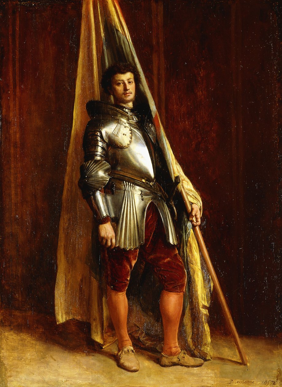 Een Oorlogsman door Jean Louis Ernest Meissonier