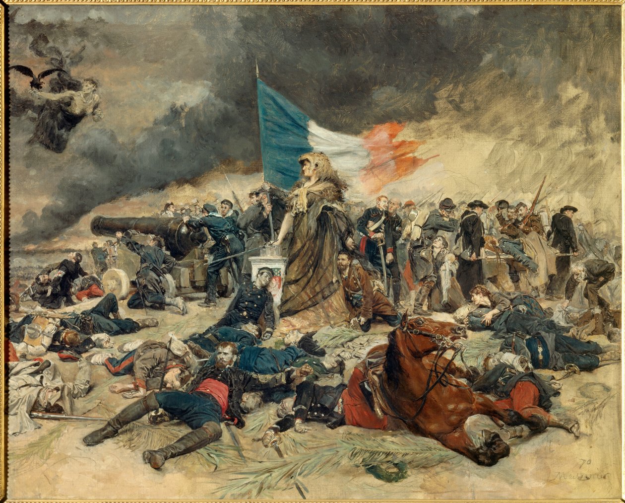 Het Beleg van Parijs (1870-1871), allegorie door Jean Louis Ernest Meissonier