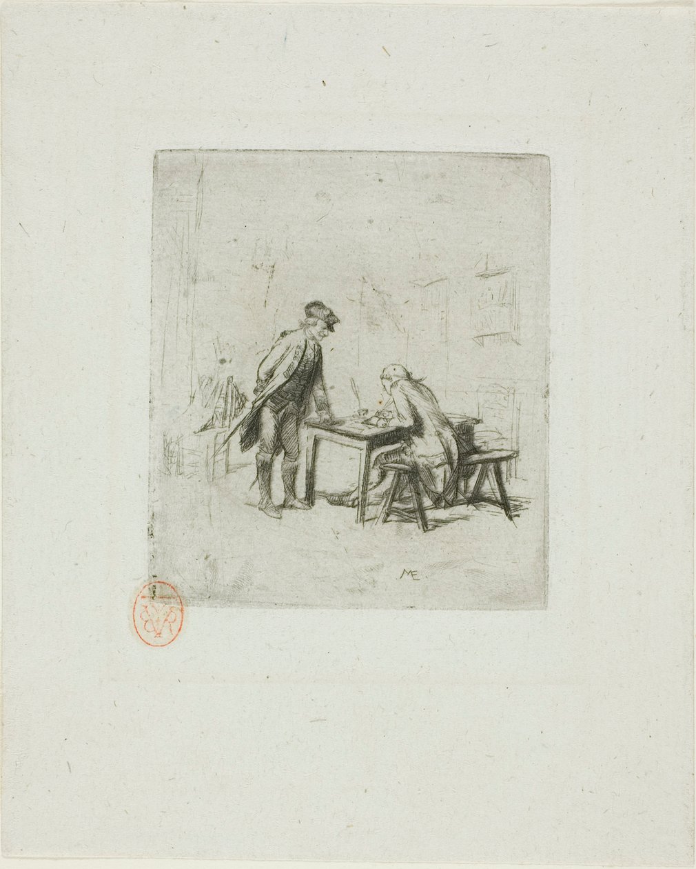De sergeant verslaggever door Jean Louis Ernest Meissonier