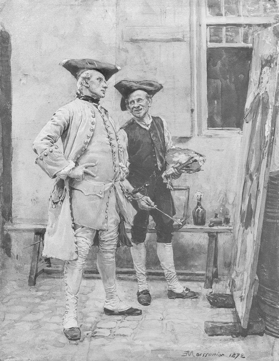 De uithangbordenschilder door Jean Louis Ernest Meissonier