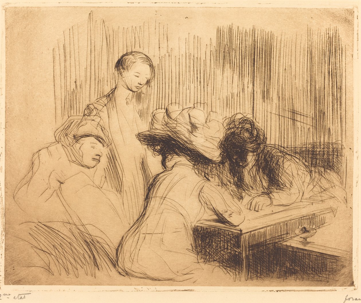 Een duik in Montmartre door Jean-Louis Forain