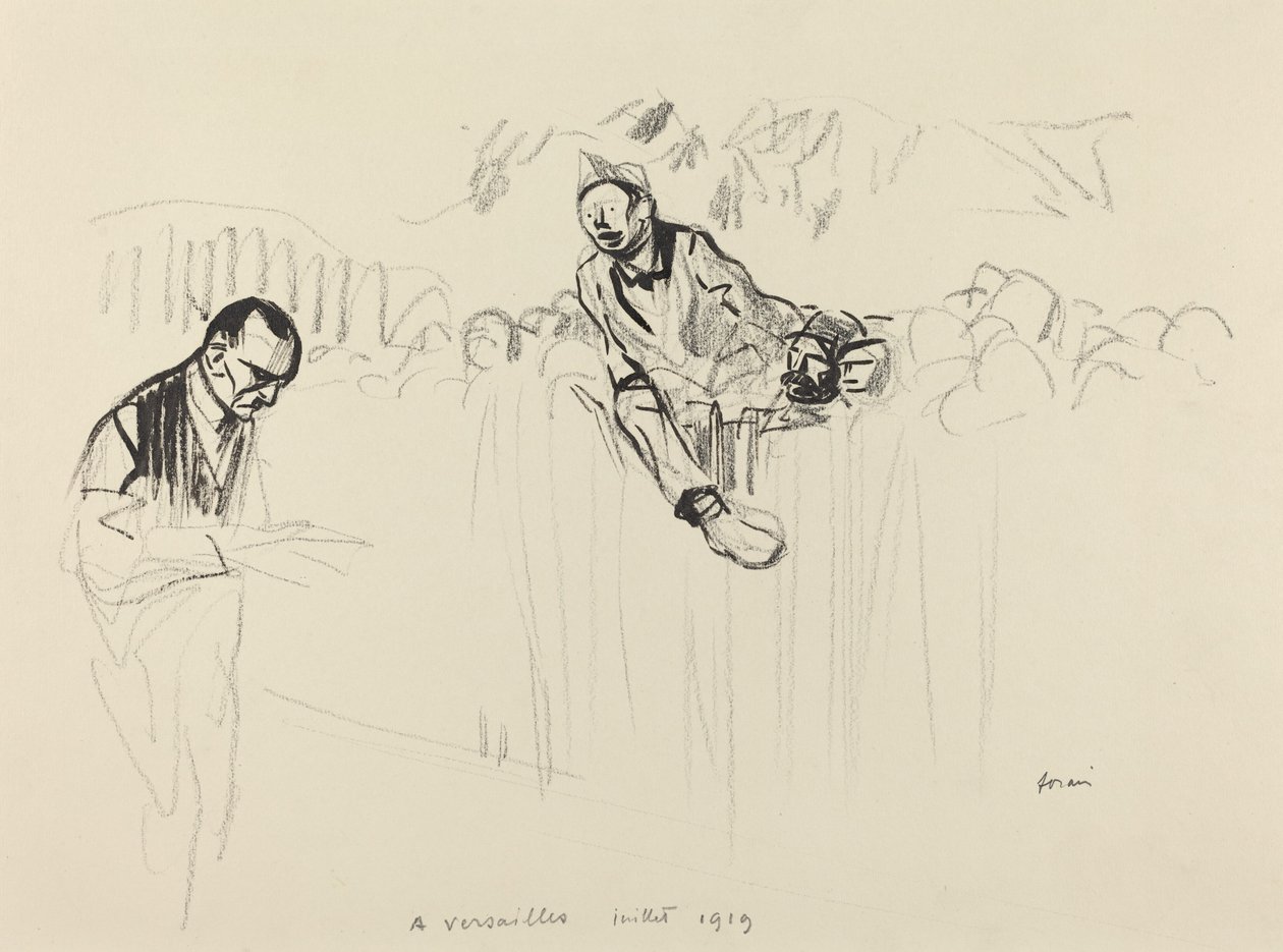 In Versailles juli 1919, waarschijnlijk 1919 door Jean Louis Forain