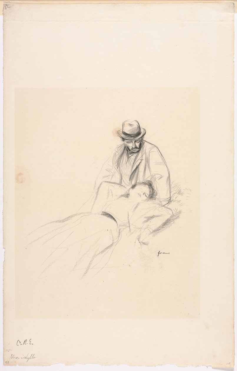 Een Idylle door Jean-Louis Forain