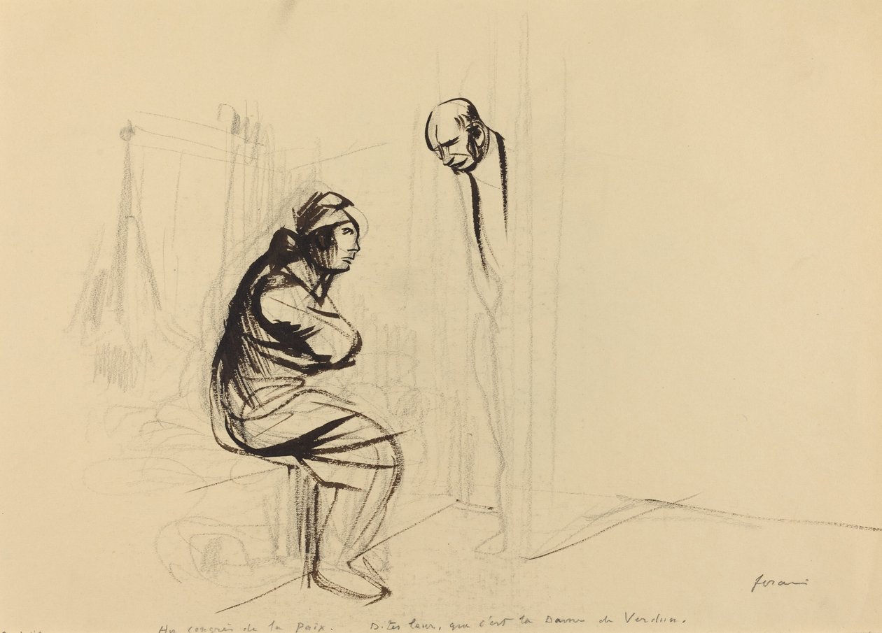 Op het vredescongres door Jean Louis Forain