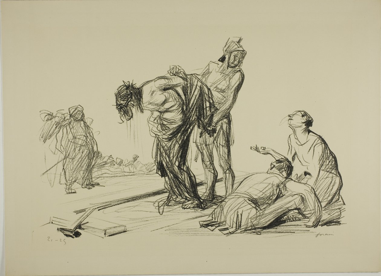 Christus Ontkleed van Zijn Kleren door Jean Louis Forain