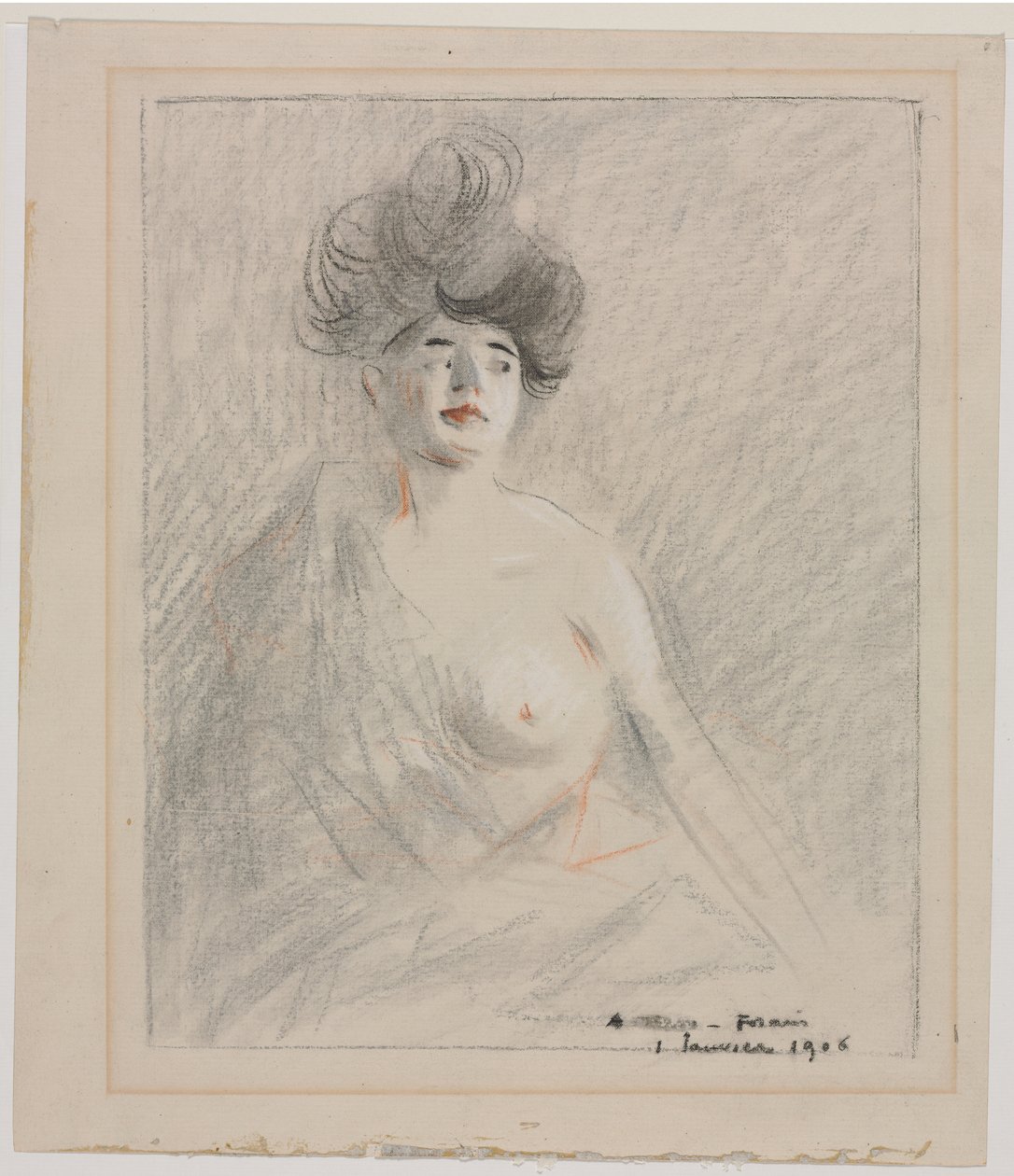 Courtisane (recto) door Jean Louis Forain