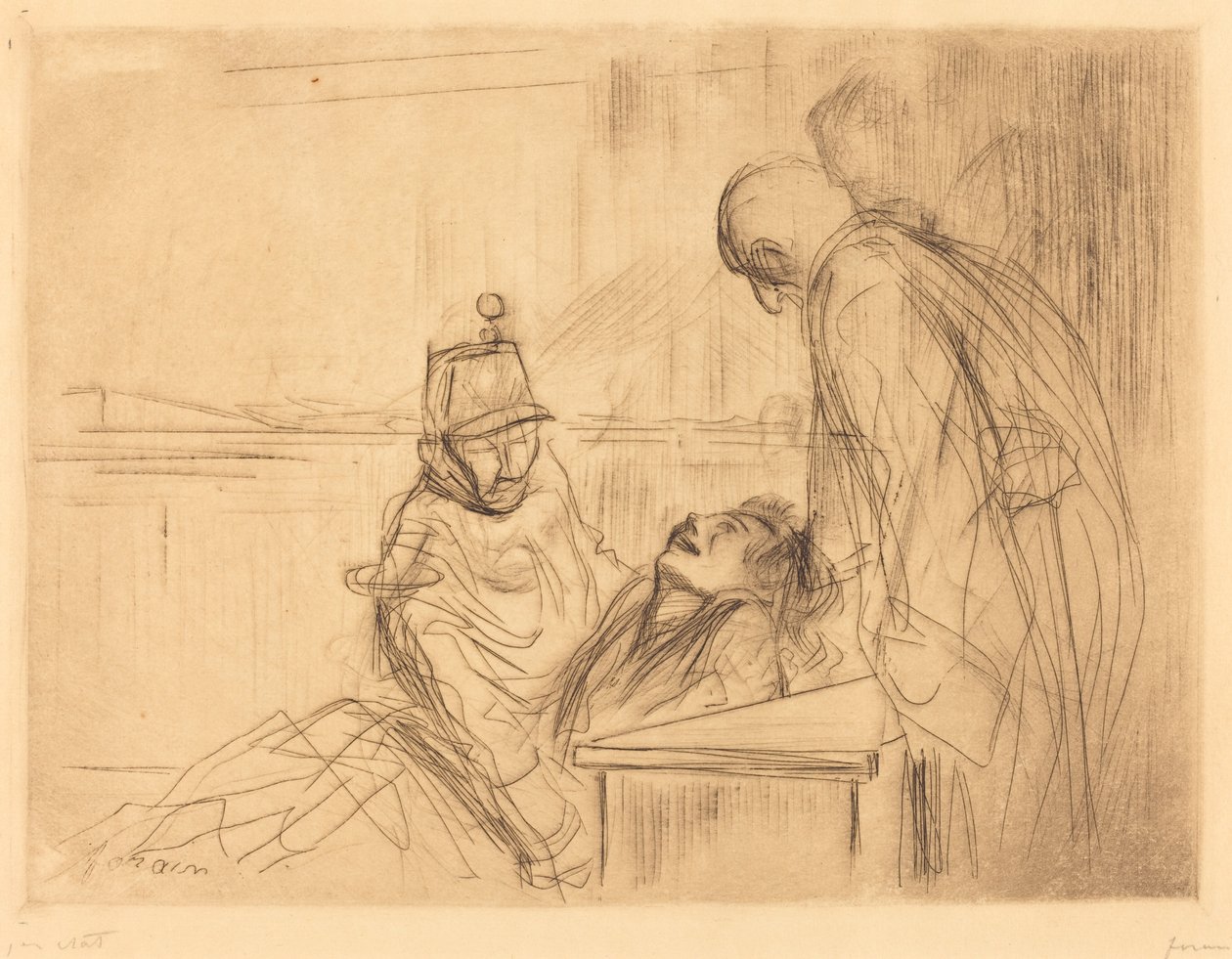 Flauwvallen tijdens de Zitting door Jean Louis Forain