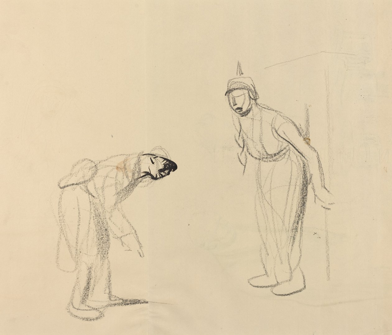 Het verbergen van de louis [verso] door Jean Louis Forain