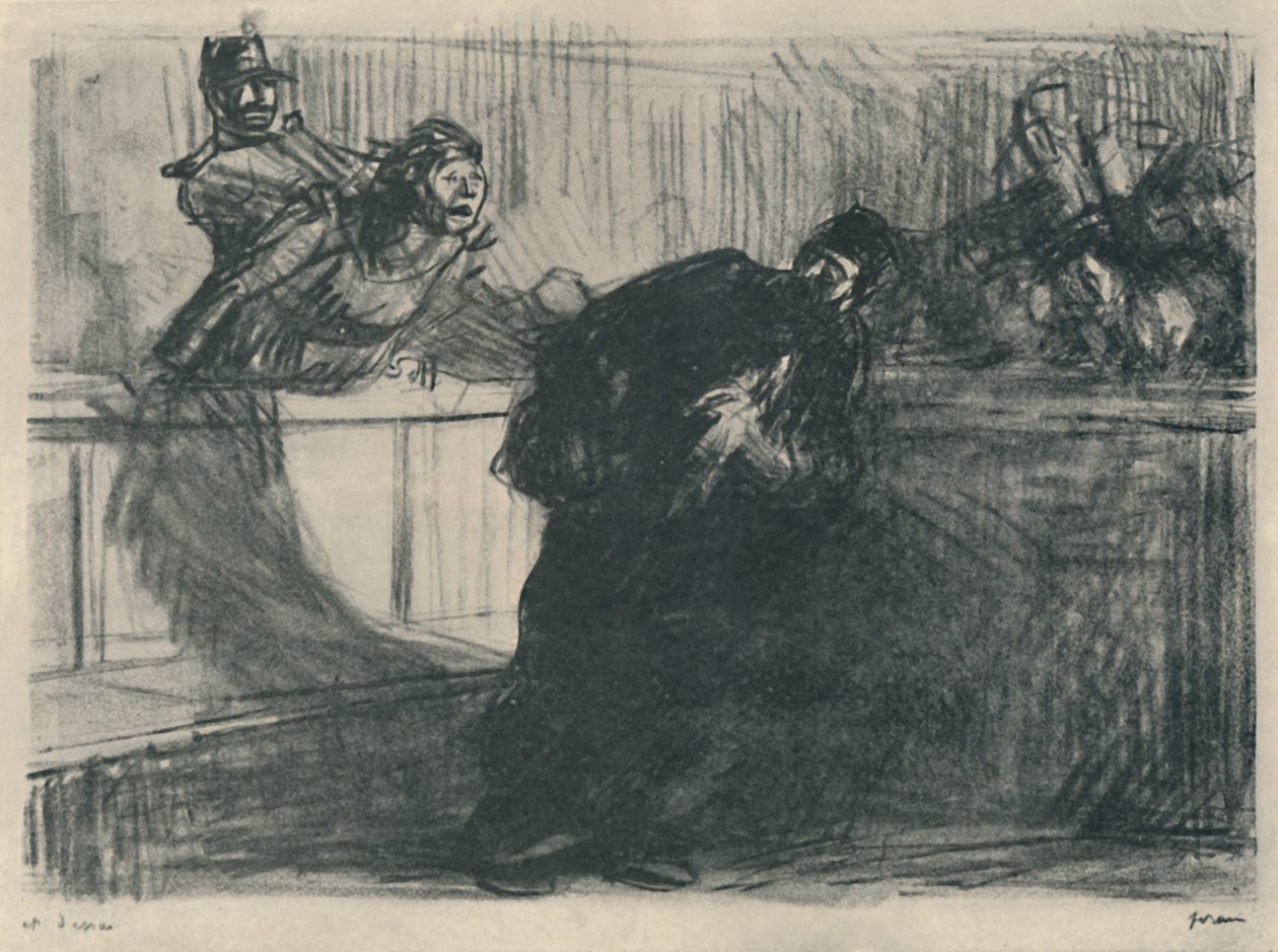 De advocaat uitgescholden door Jean Louis Forain