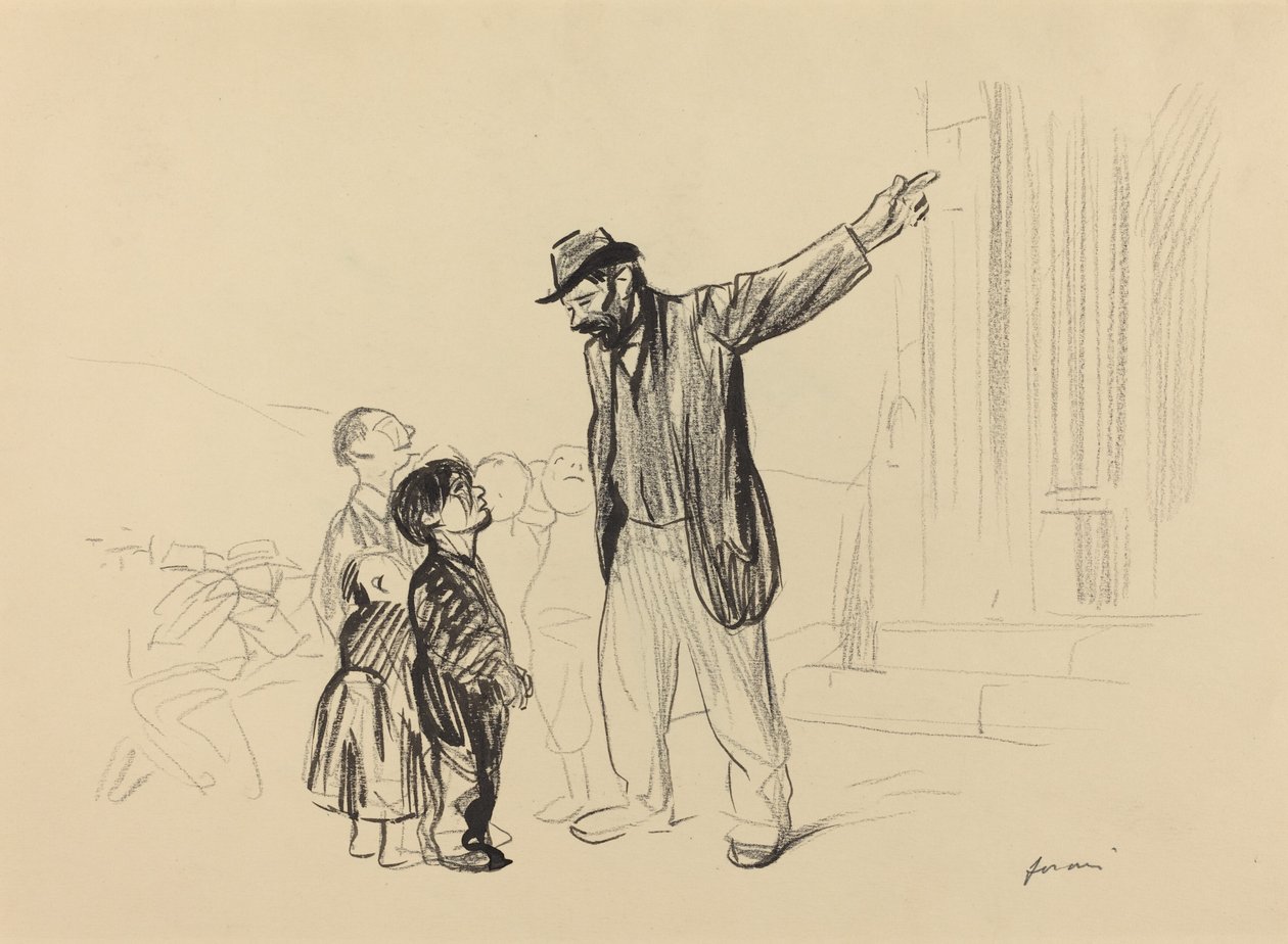 De kerk van hun vaders door Jean Louis Forain