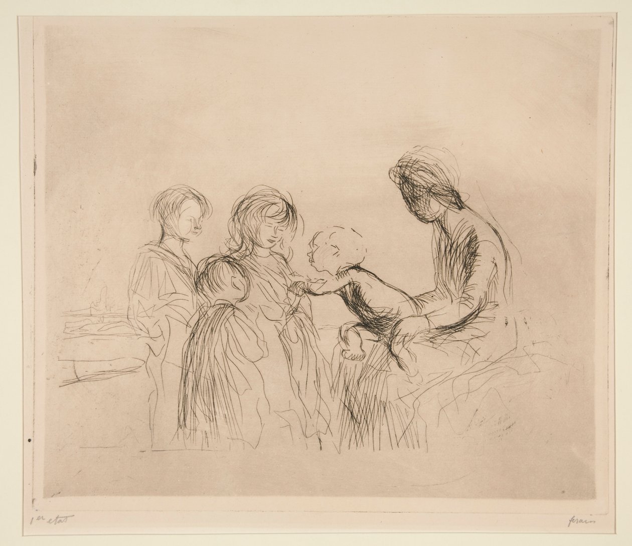 La Madone et les enfants door Jean Louis Forain