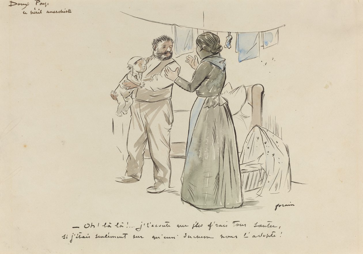 Le Peril Anarchiste door Jean-Louis Forain