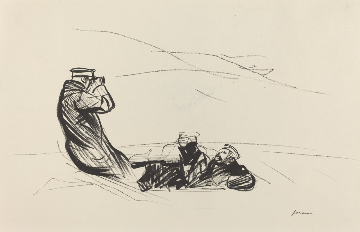 Op zoek naar de vijand door Jean Louis Forain