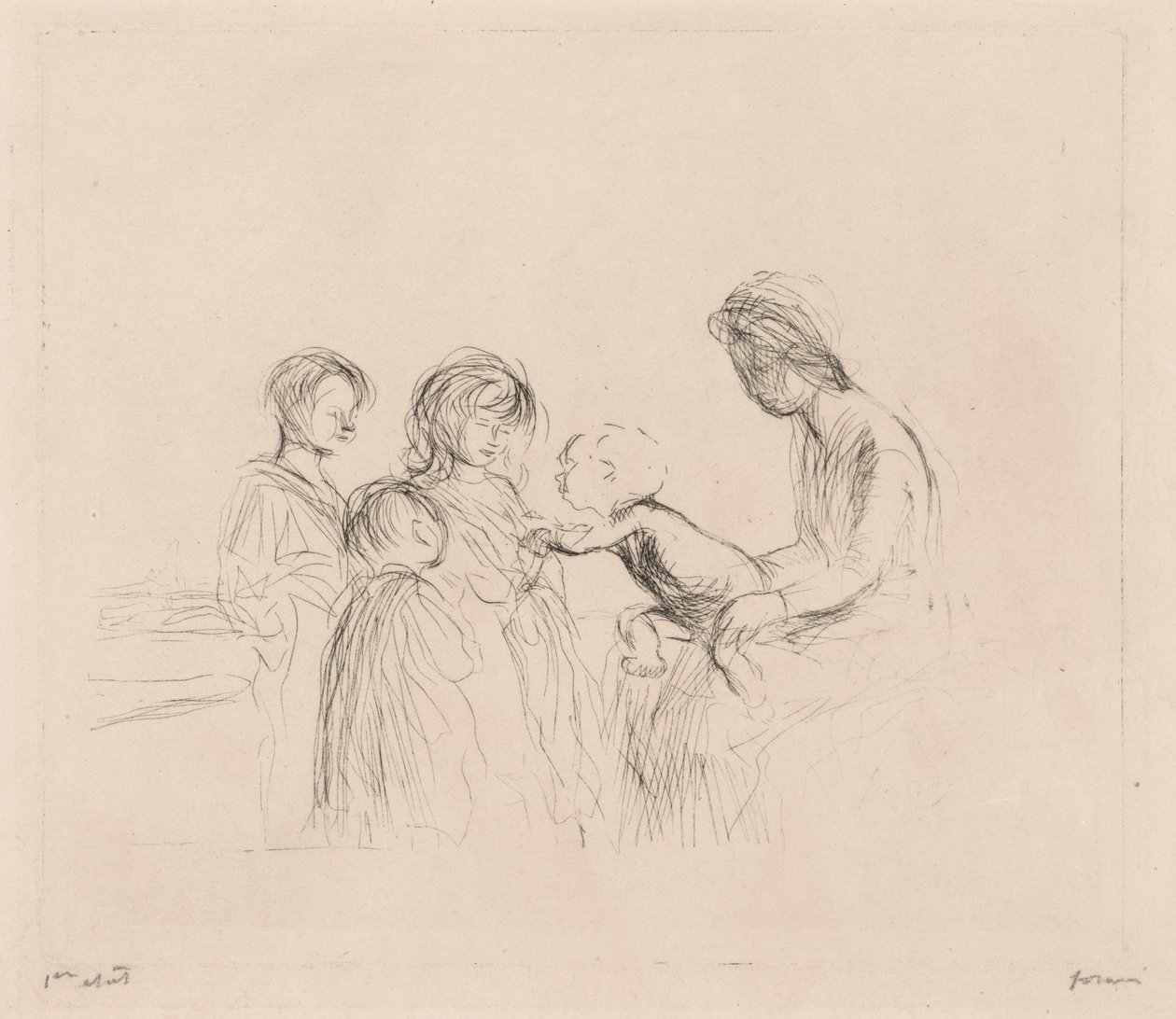 Madonna en Kinderen door Jean-Louis Forain