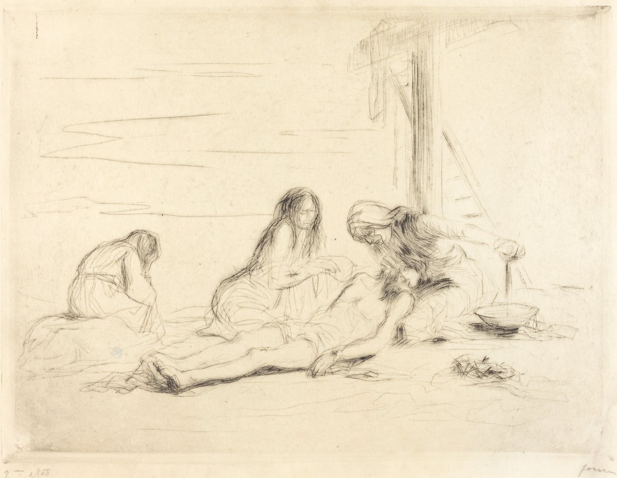 Pietà (eerste plaat) door Jean-Louis Forain