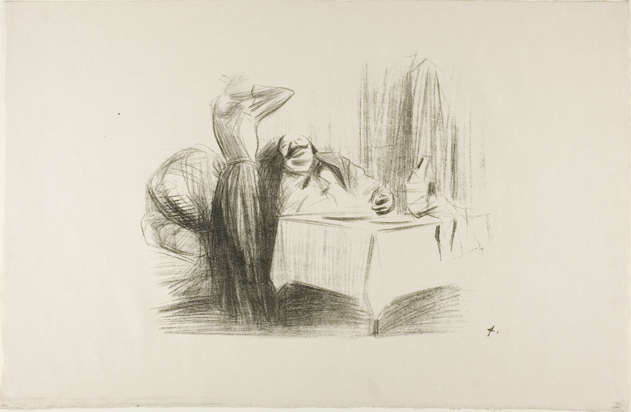 Privé Eetkamer Scène (horizontale plaat) door Jean Louis Forain