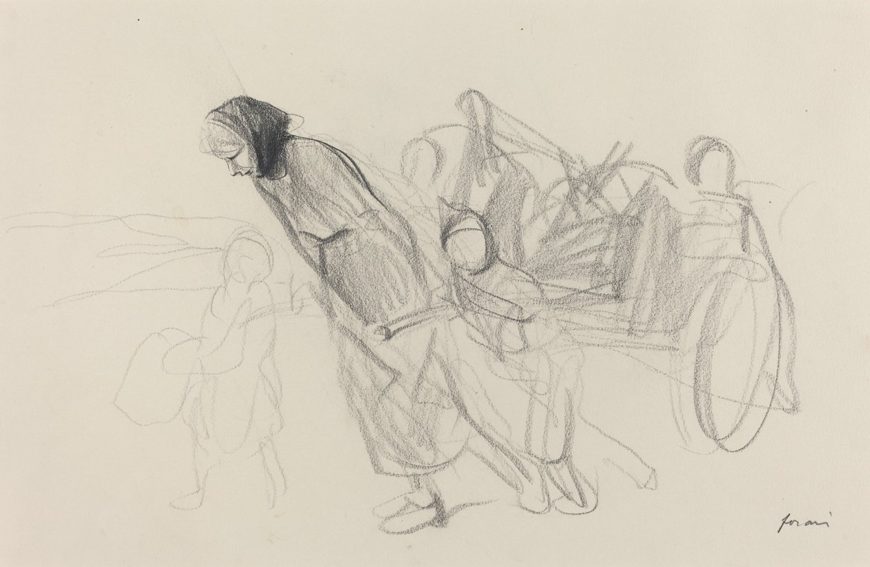Vluchtelingen door Jean Louis Forain