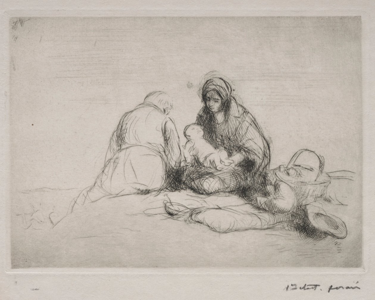 Rust tijdens de vlucht naar Egypte door Jean Louis Forain
