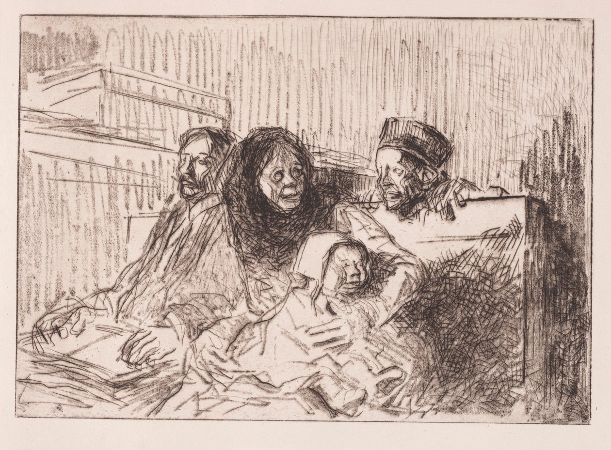 Getuigen bij de zitting, 1908 door Jean Louis Forain