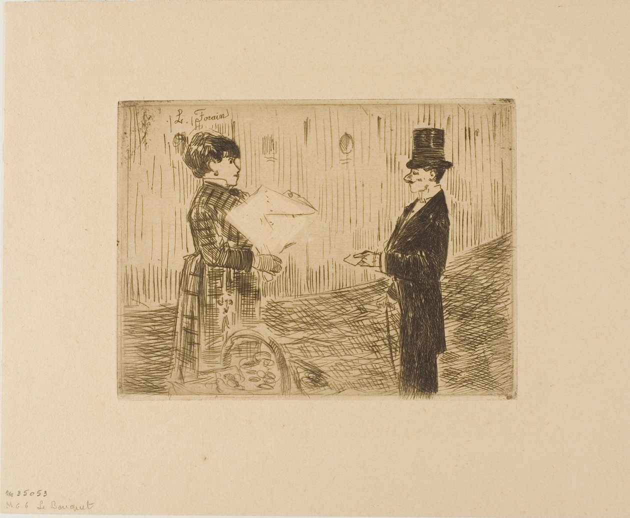 Het boeket door Jean Louis Forain