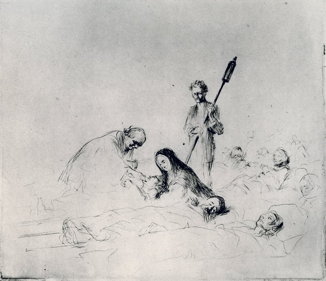 De communie van de patiënten, 1925 door Jean-Louis Forain