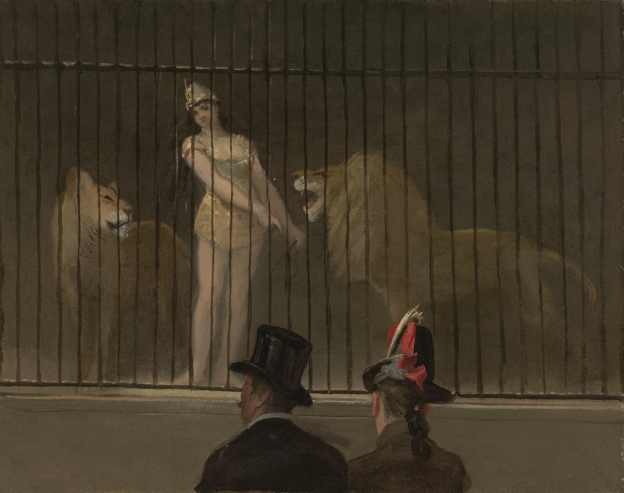 De leeuwentemmer door Jean Louis Forain