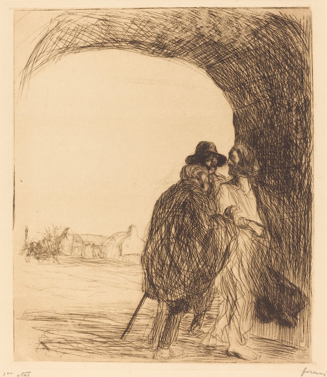 De ontmoeting onder de boog (derde plaat) door Jean Louis Forain